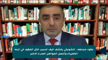 ‎عقود مجحفة.. الشوبكي يكشف كيف تسبب خلل العقود في أزمة الكهرباء وتحمل المواطن العبء الأكبر